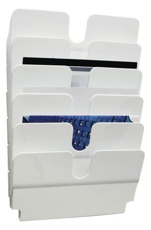 Durable FLEXIPLUS - Prospektspender - geeignet für Wandmontage - Weiß