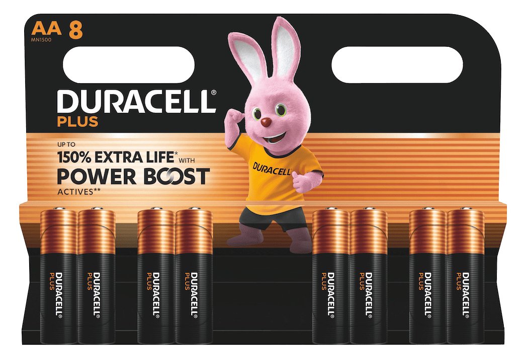 Duracell Plus Power Boost Mignon AA -Batterie Alkali-Mangan 8 St. - Batterie - Mignon (AA)