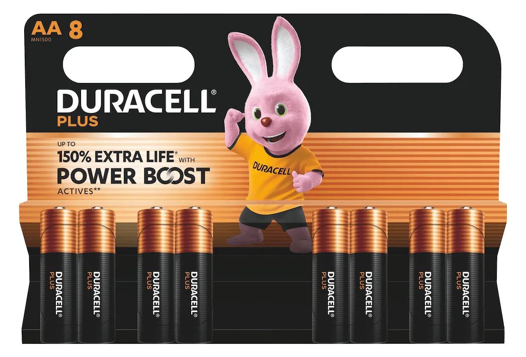 Duracell Plus Power Boost Mignon AA -Batterie Alkali-Mangan 8 St. - Batterie - Mignon (AA), Ansicht 2
