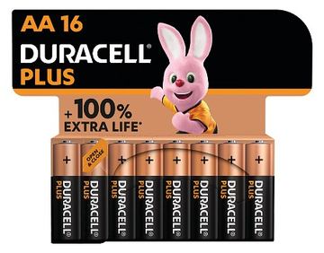 Duracell Plus Power Boost MN1500 Mignon AA -Batterie 16 St. - Batterie - Mignon (AA) von LumaTech