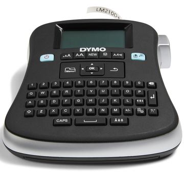 Dymo LabelMANAGER 210D - Beschriftungsgerät - s/w - Thermotransfer - Rolle (1,2 cm) - schwarz, silber QWERTY von LumaTech