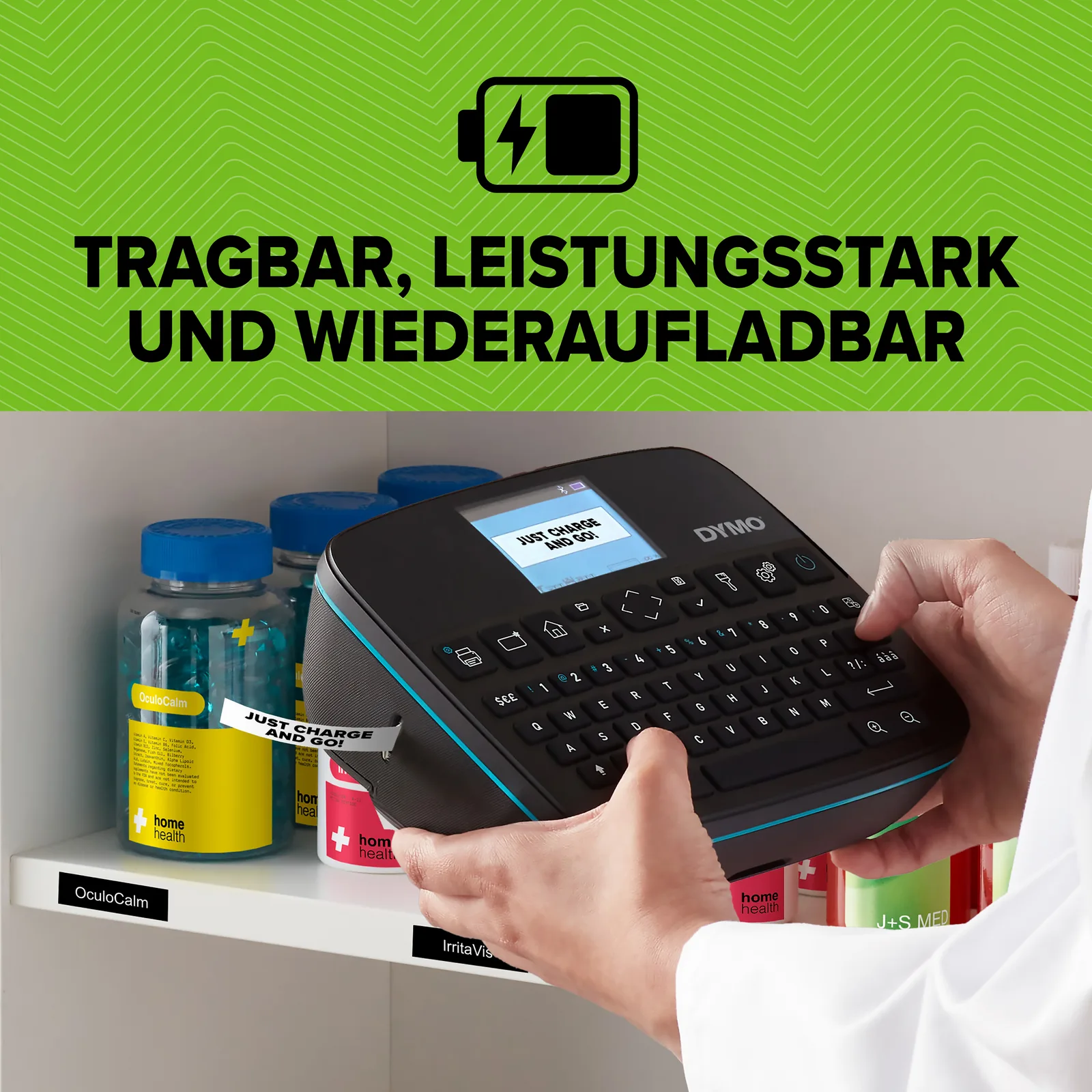 Dymo LabelManager 640 CB Etiketten-Drucker Geeignet für Schriftband: D1 6 mm, 9 mm, 12 mm, 19 mm, 24 mm - Drucker, Ansicht 6