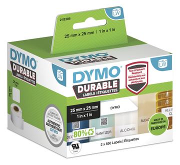 Dymo LabelWriter - Polypropylen (PP) - permanenter Klebstoff - beschichtet - 25 x 25 mm 1700 Etikett(en) (2 Rolle(n) von LumaTech