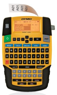 Dymo Rhino 4200 - Beschriftungsgerät - s/w - Thermotransfer - Rolle (1,9 cm) von LumaTech