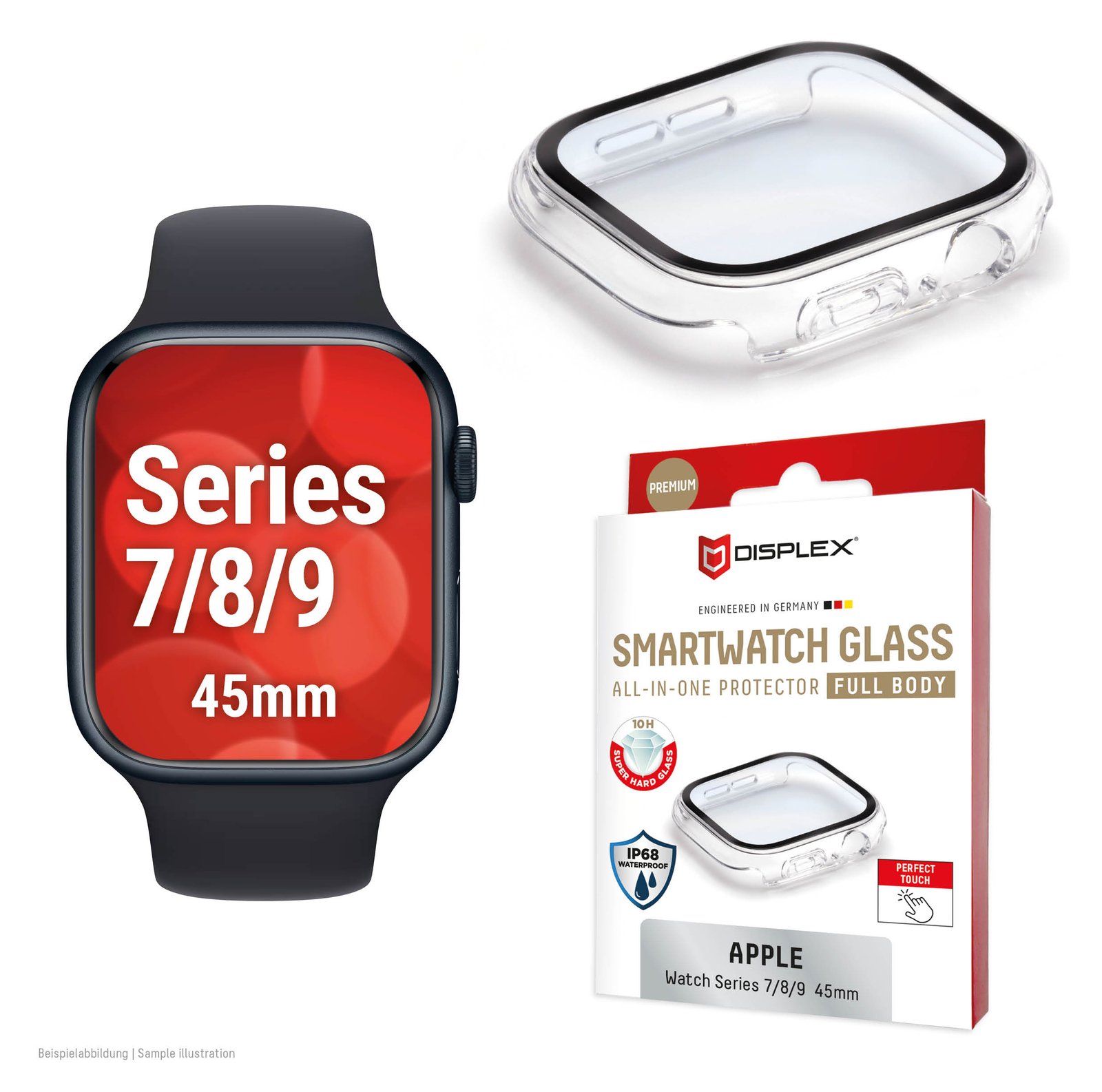 E.V.I. DISPLEX Full Body Apple Series - transparent Apple Watch 9/8/7 (45mm)