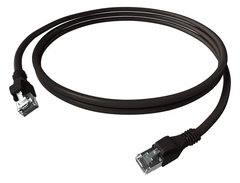 EasyLan saCon DualBoot Patchkabel S/FTP schwarz 2.00m Kat.6A - FTP - SFTP