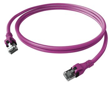 EasyLan saCon DualBoot Patchkabel S/FTP violett 5.00m Kat.6A - FTP - SFTP von LumaTech