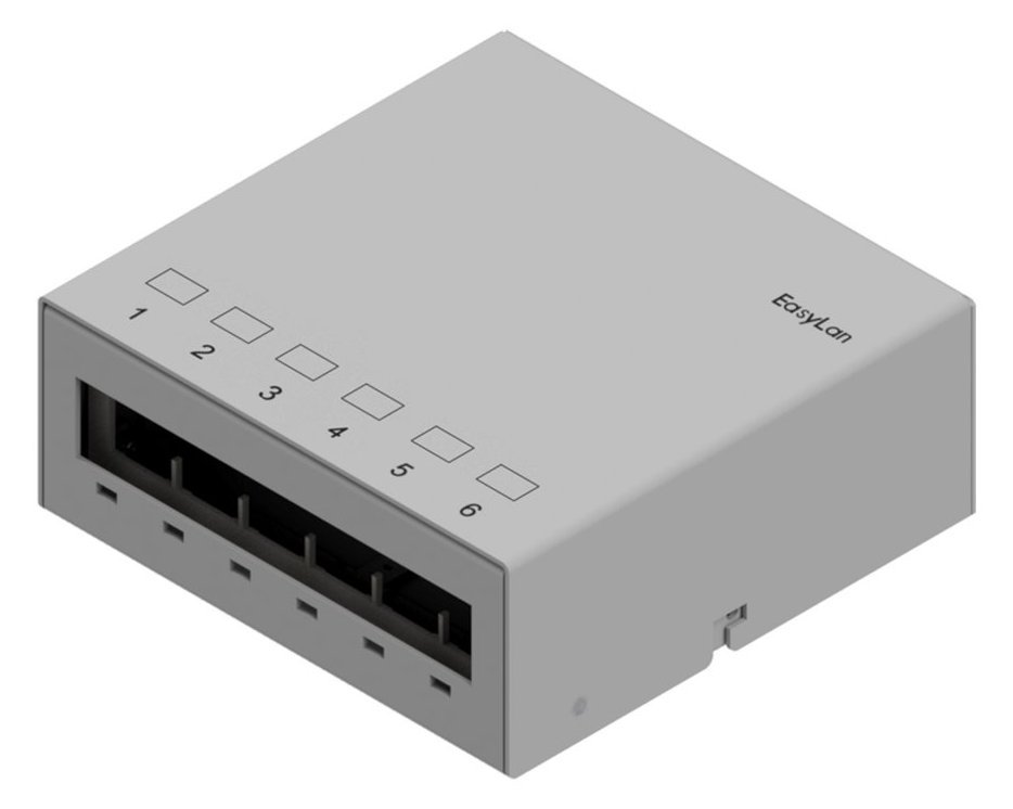 EasyLan CKVPL0061E - Keystone Unterbaupanel 6 Port