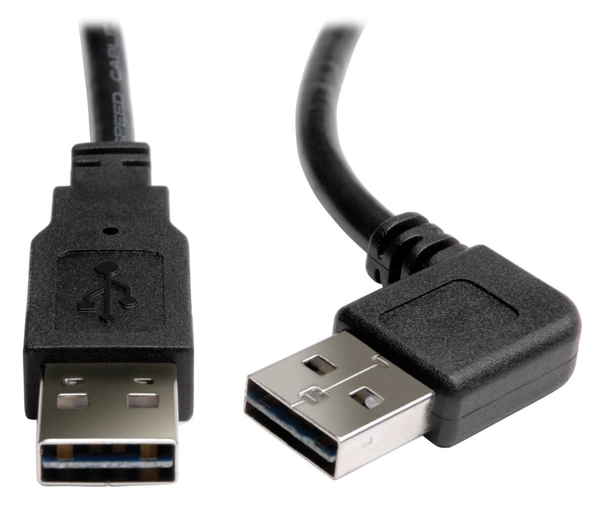 Eaton Tripp Lite UR020-003-RA - 0,91 m - USB A - USB A - USB 2.0 - Männlich/Männlich - Schwarz