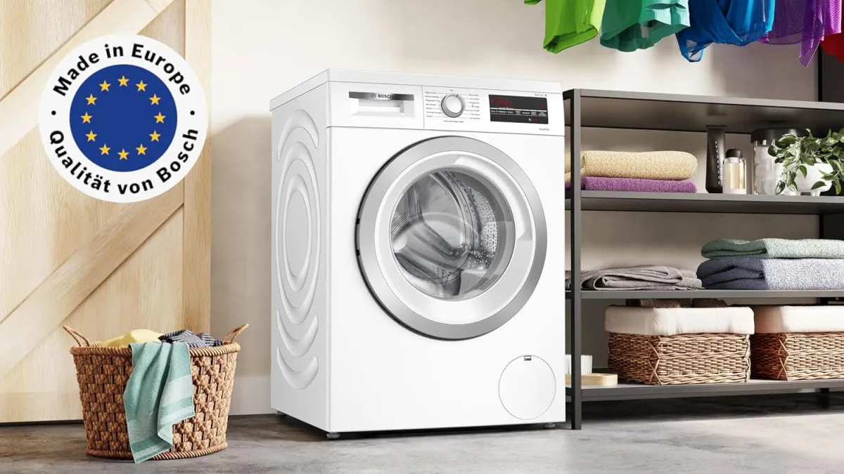 Bosch WUU28T42 Serie 6 Waschmaschine 9 kg, Unterbaufähig, 1400 UpM, Maximale Energie- und Wasserersparnis, Speed Perfect, Extraprogramme für Sport, Dunkles und Babykleidung, Nachlegefunktion — Bild 2