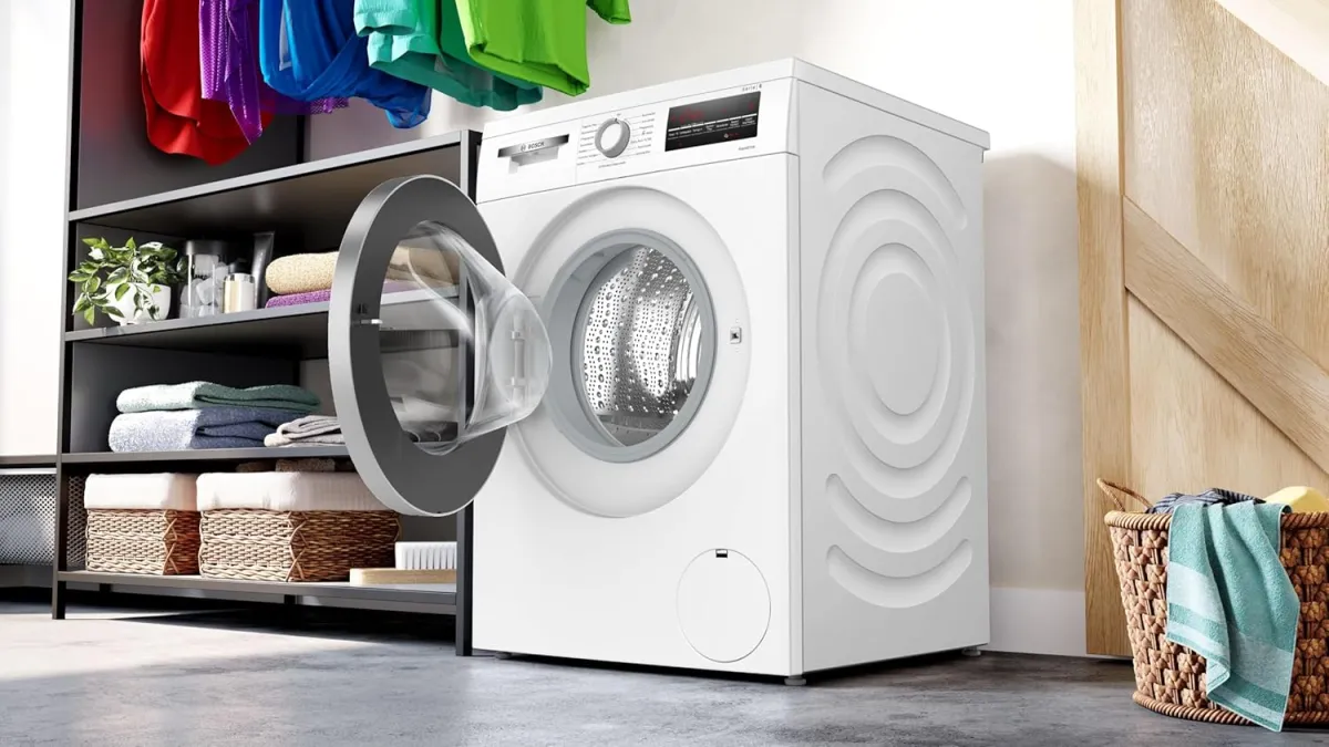 Bosch WUU28T42 Serie 6 Waschmaschine 9 kg, Unterbaufähig, 1400 UpM, Maximale Energie- und Wasserersparnis, Speed Perfect, Extraprogramme für Sport, Dunkles und Babykleidung, Nachlegefunktion — Bild 3
