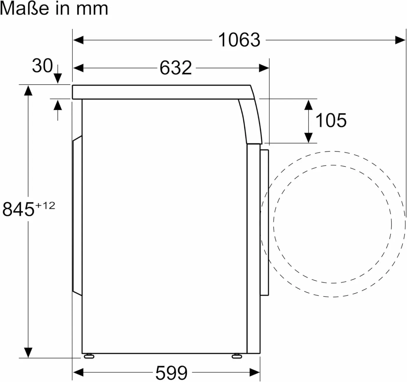 Bosch WUU28T42 Serie 6 Waschmaschine 9 kg, Unterbaufähig, 1400 UpM, Maximale Energie- und Wasserersparnis, Speed Perfect, Extraprogramme für Sport, Dunkles und Babykleidung, Nachlegefunktion — Bild 4