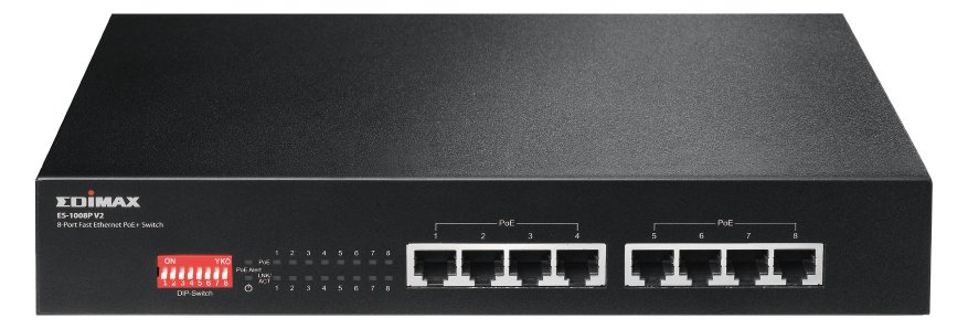 Edimax ES-1008P - V2 - Switch - 8 x 10/100 (PoE+)