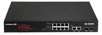 Edimax GS-5210PL - Switch - Smart - 10 x 10/100/1000 + 2 x Gigabit SFP (Uplink) von LumaTech