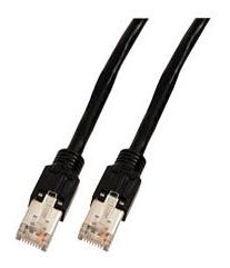 EFB Elektronik Dätwyler CU 5502 flex - Patch-Kabel - RJ-45 (M) zu RJ-45 (M) - 15 m - S/UTP - CAT 5e - geformt -Schwarz von LumaTech