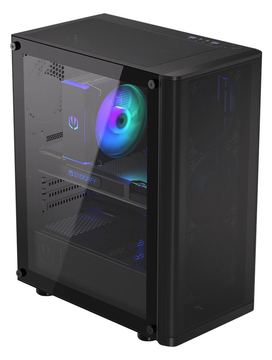 ENDORFY Ventum 200 Air - Mid tower - ATX - Seitenteil mit Fenster (gehärtetes Glas) von LumaTech