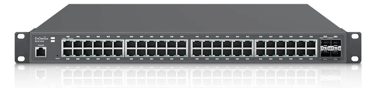 EnGenius ECS1552 - Managed - L2+ - Gigabit Ethernet (10/100/1000) - Vollduplex - Rack-Einbau, Ansicht 2