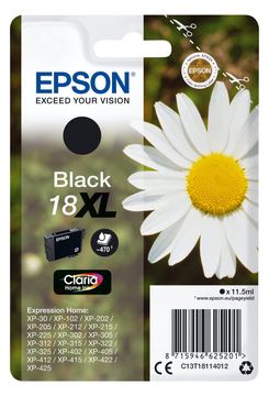 Epson 18XL - 11.5 ml - XL - Schwarz - Original von LumaTech