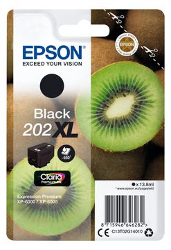 Epson 202XL - 13.8 ml - Schwarz - Original - Blisterverpackung von LumaTech