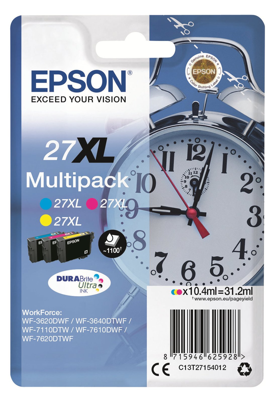 Epson 27XL Multipack - 3er-Pack - 31.2 ml - XL