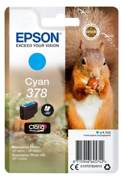Epson 378 - 4.1 ml - Cyan - Original - Blisterverpackung von LumaTech