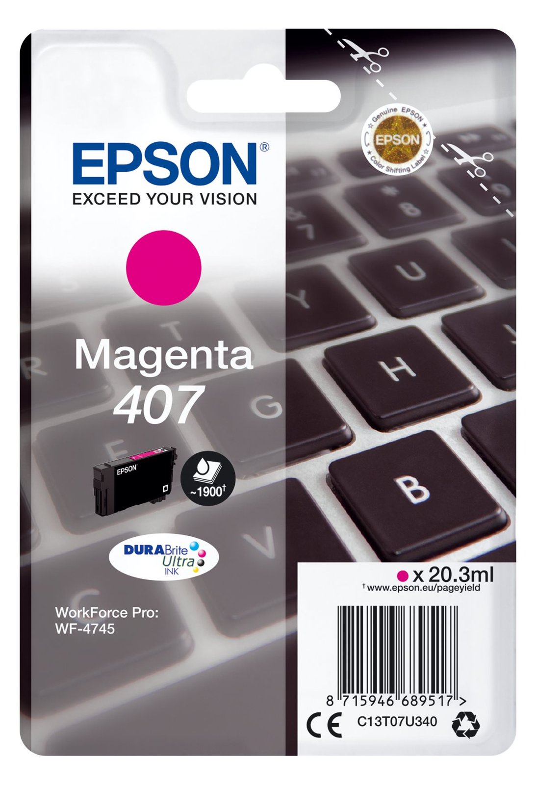 Epson 407 - 20.3 ml - L-Größe - Magenta - original