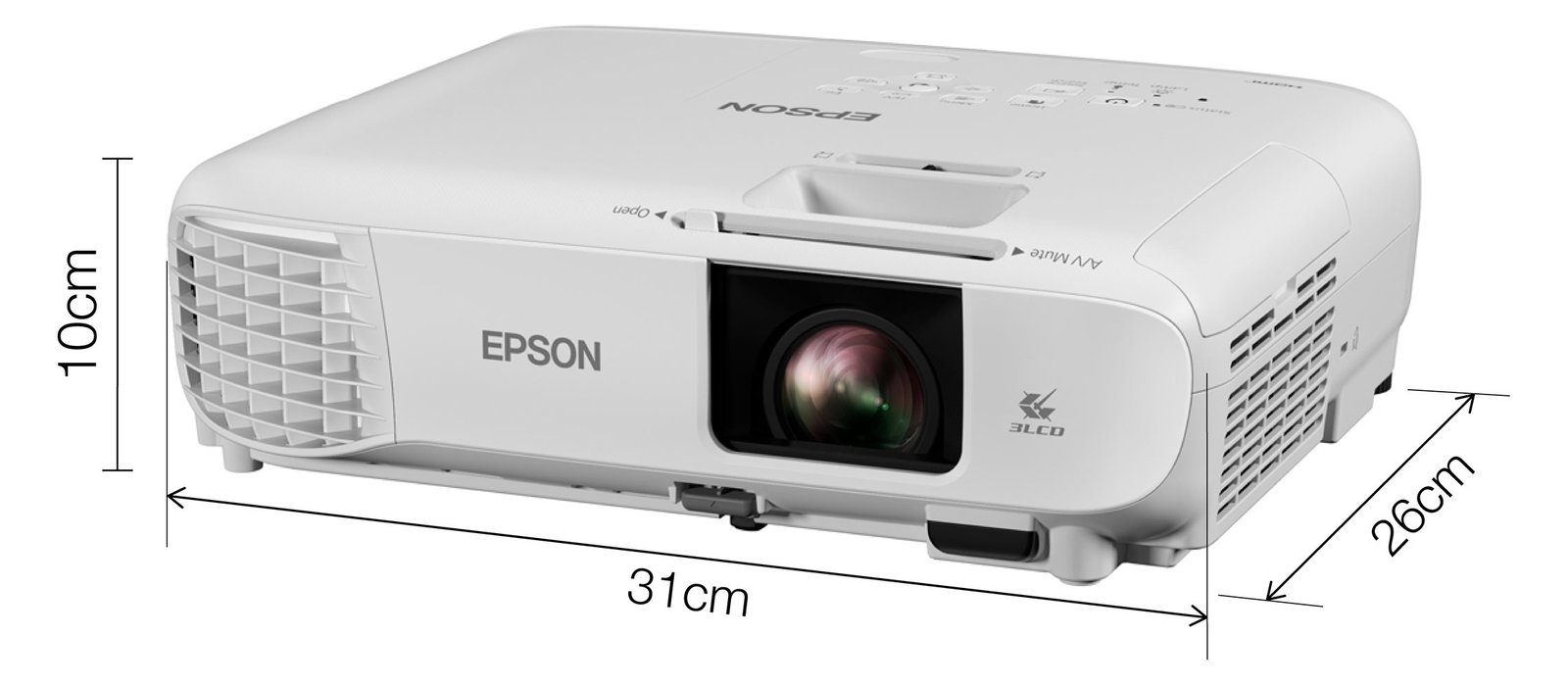 Epson EB-FH06 - 3-LCD-Projektor - tragbar - 3500 lm (weiß)
