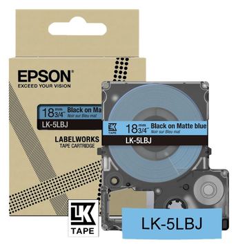 Epson LabelWorks LK-5LBJ - Schwarz auf Mattblau - Rolle (1,8 cm x 8 m) von LumaTech