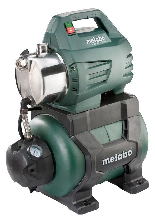 Metabo HWW 4500/25 INOX - 1300 W - AC - 4,8 bar - 4500 l/h - IPX4 - Grün - Edelstahl - Schwarz