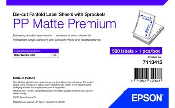 Epson Premium - Polypropylen (PP) - matt - permanenter Acrylklebstoff