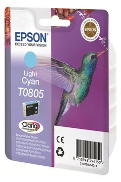 Epson T0805 - 7.4 ml - hell Cyan - Original - Blisterverpackung von LumaTech