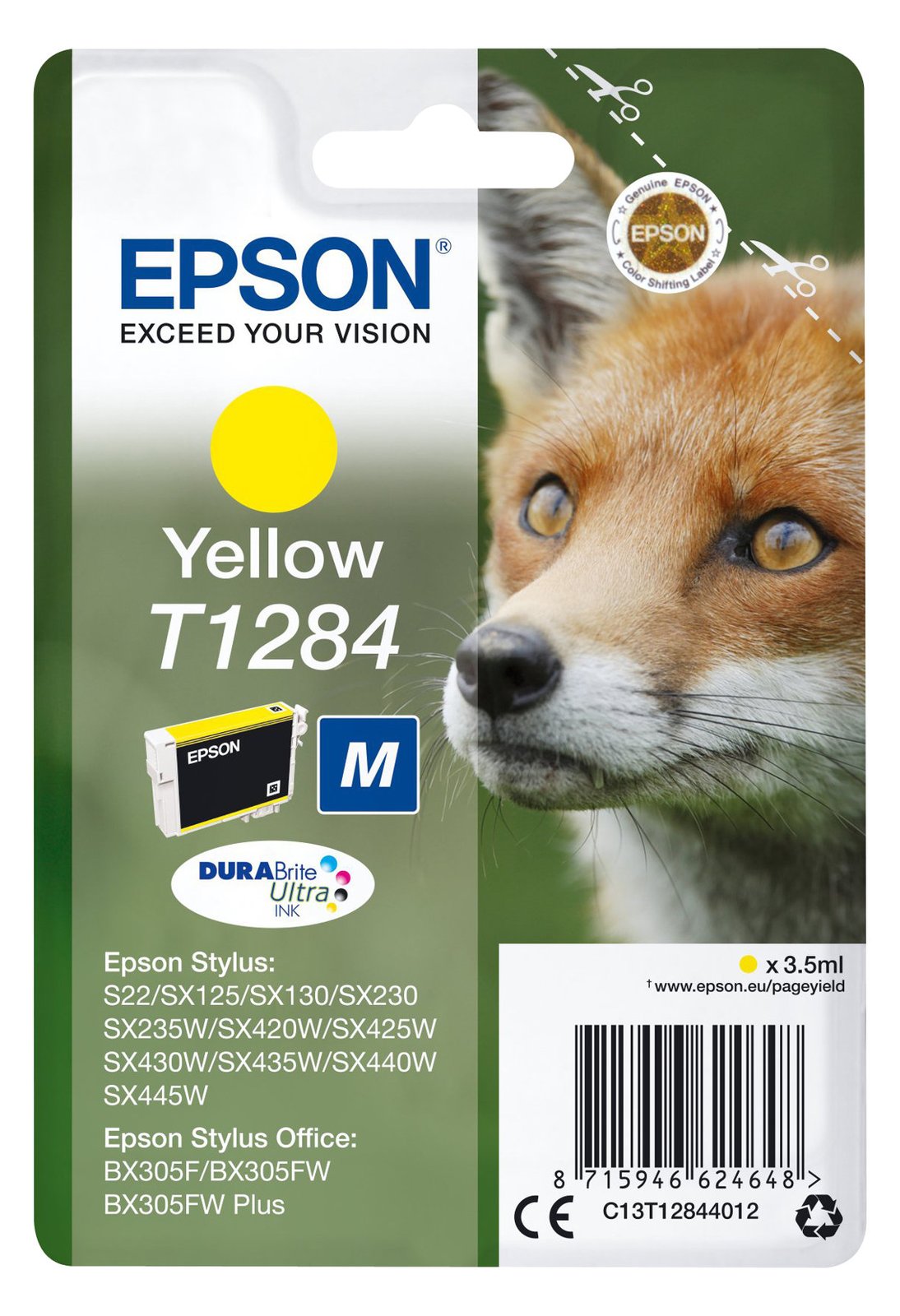 Epson T1284 - 3.5 ml - Größe M - Gelb - Original