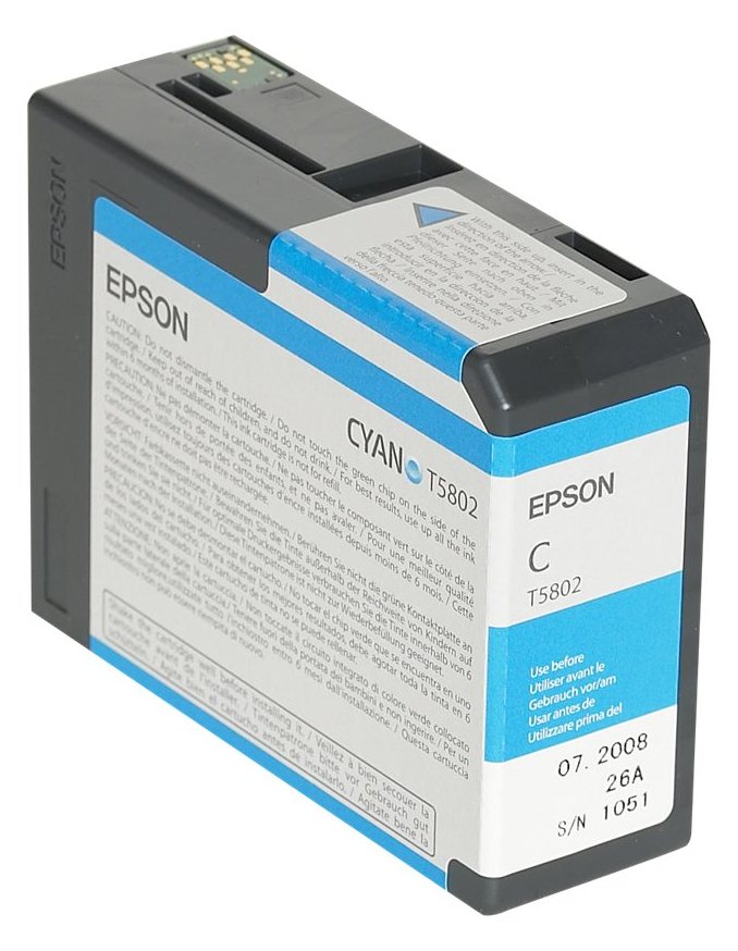 Epson T5802 - 80 ml - Cyan - Original - Tintenpatrone