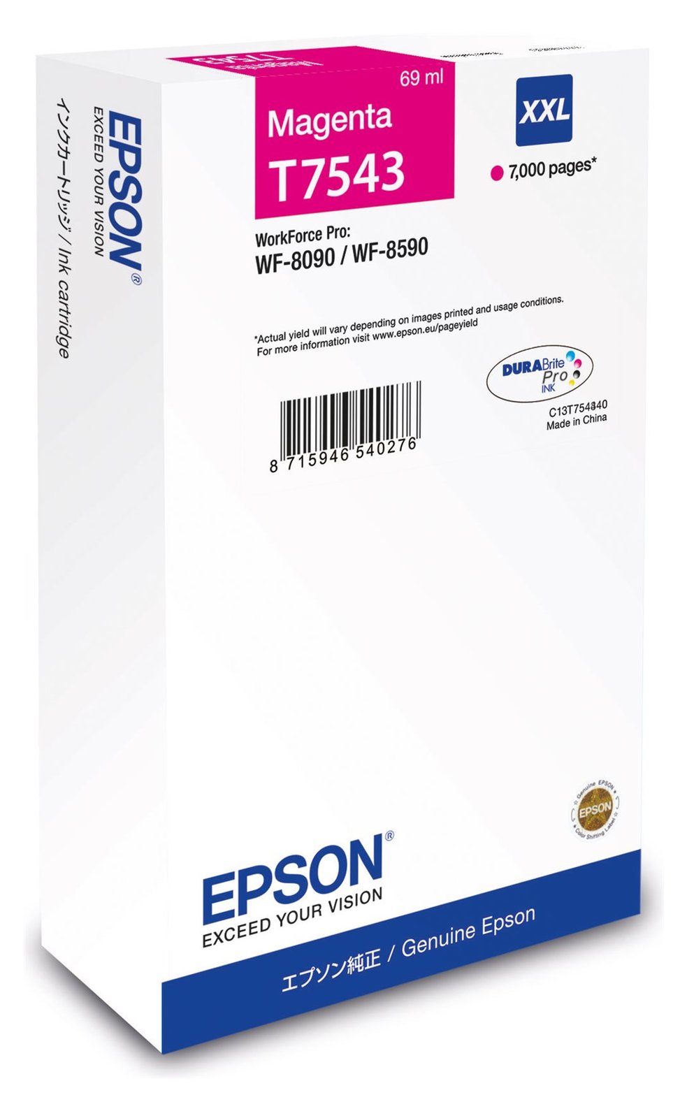 Epson T7543 - 69 ml - Größe XXL - Magenta - original
