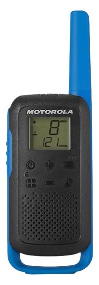 Motorola Solutions Motorola Talkabout T62 - Zwei-Wege Funkgerät - PMR - 446 MHz - 16 Kanäle - Schwarz, Blau (2er Pack)