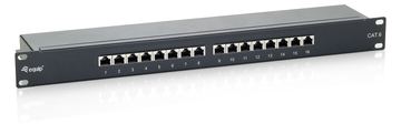 Equip Patch Panel - CAT 6e - STP - Schwarz - 1U - 48.3 cm (19) von LumaTech