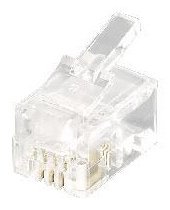 Equip Pro - Telefonanschluss - RJ-11 (M) - ungeschirmt (Packung mit 100)