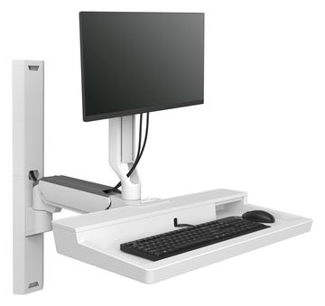Ergotron CareFit Combo System - Befestigungskit (Gelenkarm, Tastatur-Tablett, Wandschiene 34, Wandhalterung von LumaTech
