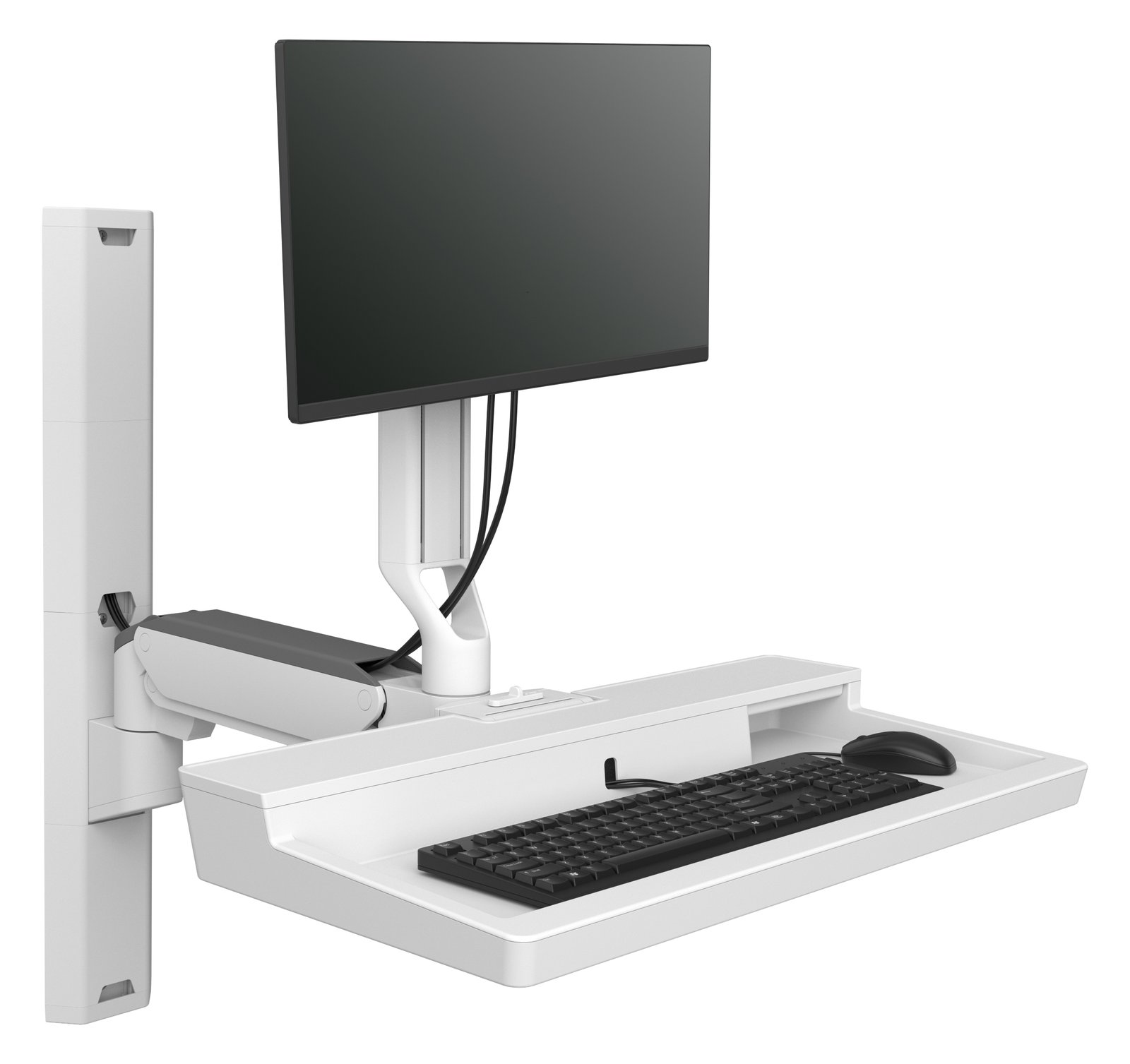 Ergotron CareFit Combo System - Befestigungskit (Gelenkarm, Tastatur-Tablett, Wandschiene 34, Wandhalterung