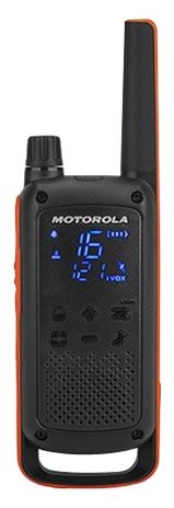 Motorola Talkabout T82 - Tragbar - Zwei-Wege Funkgerät - PMR - 446 MHz - 16 Kanäle - Schwarz, orange (Packung mit 2)