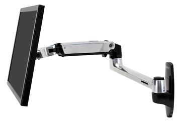 Ergotron LX - Befestigungskit (Wandmontage, Monitorarm) - für LCD-Display - Aluminium - Polished Aluminum von LumaTech