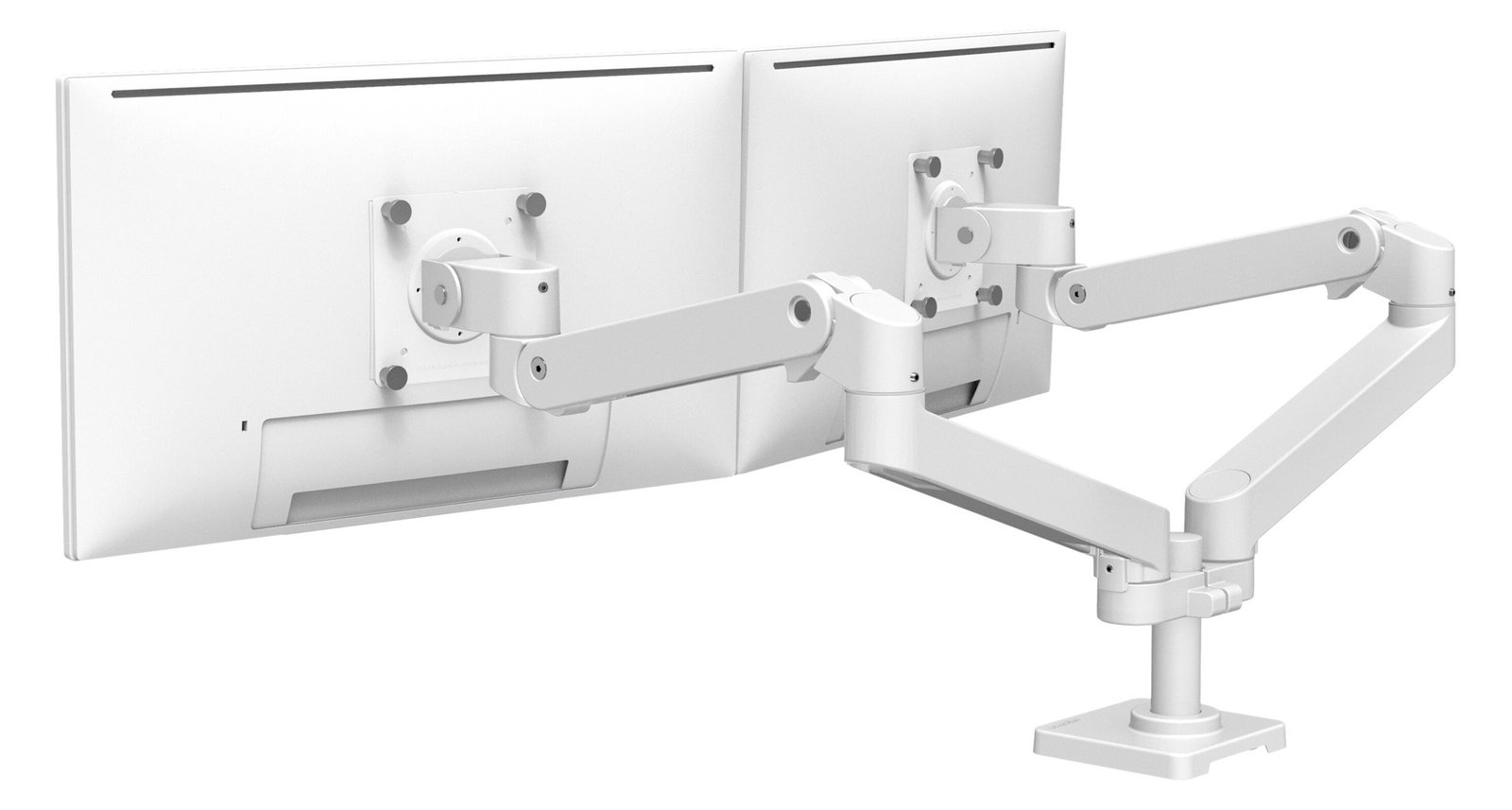 Ergotron LX Pro - Befestigungskit (Doppelarm) - für 2 LCD-Displays - Aluminium - weiß - bis zu 68,6 cm (bis zu 27 Zoll)