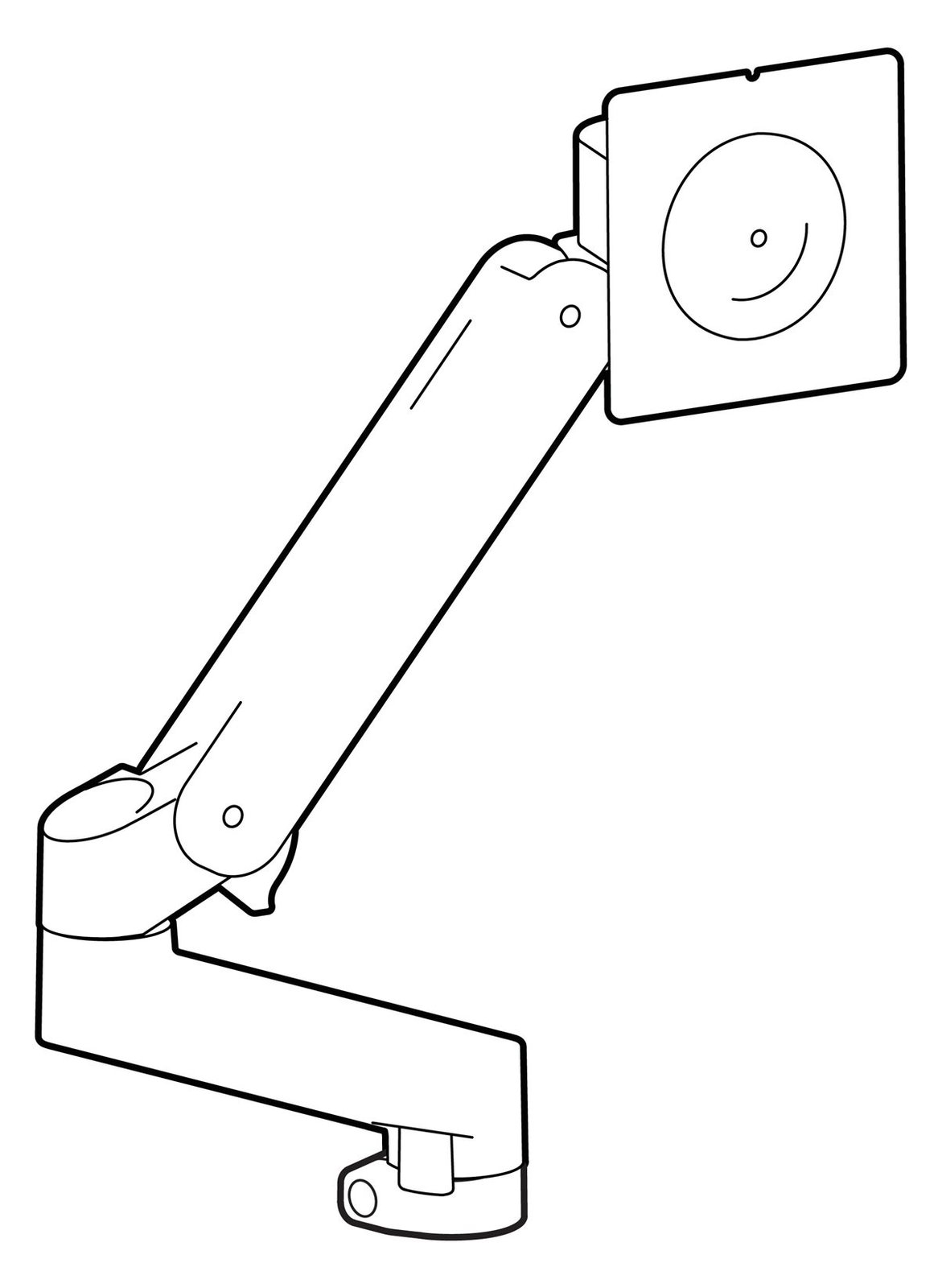 Ergotron LX Pro - Befestigungskit (Monitorarm) - Krafttechnologie - für Flachbildschirm - Aluminium - Schwarz - 34