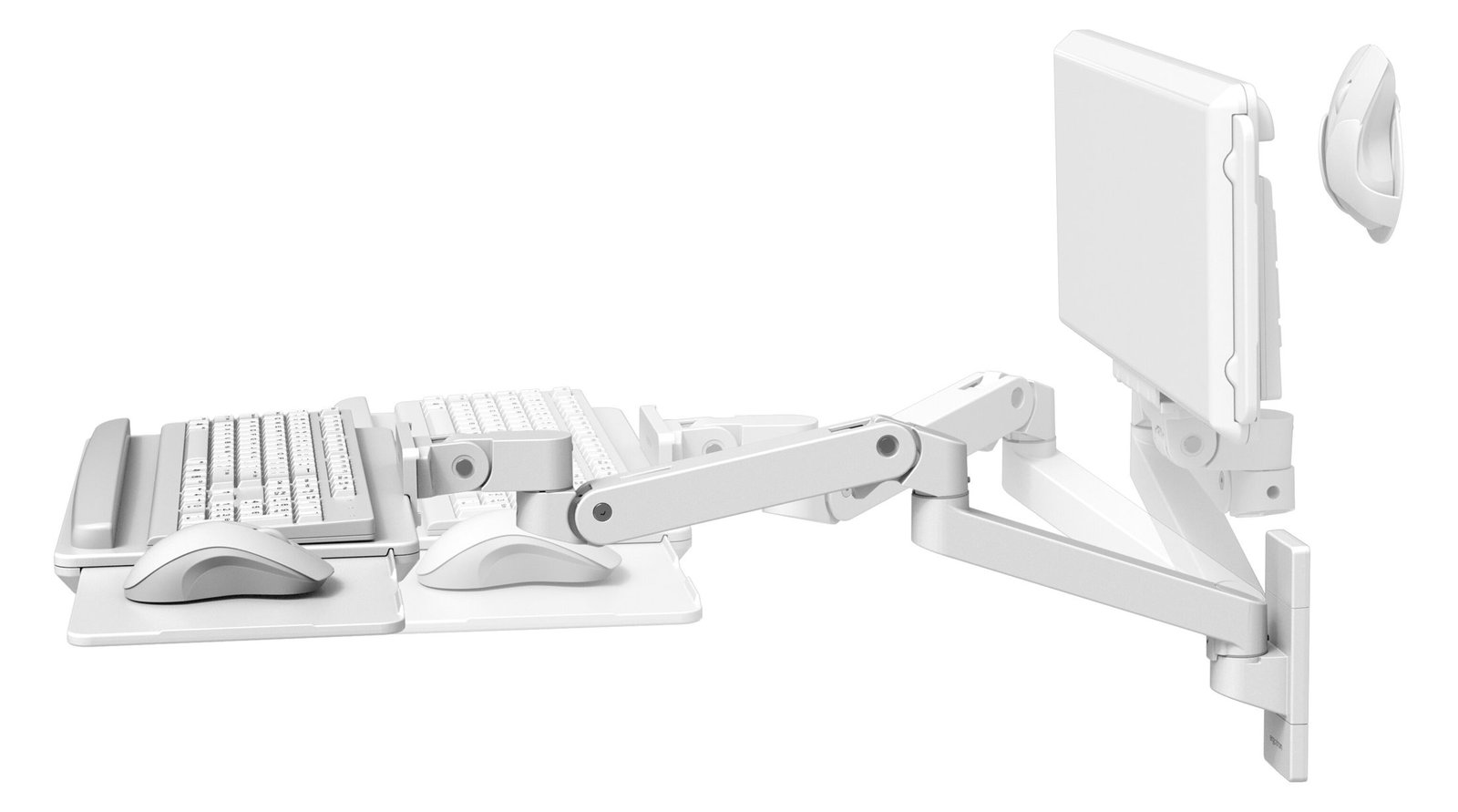 Ergotron LX Pro - Tastatur-/Mausablage mit Stützarmhalterung - Weiß