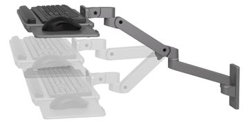 Ergotron LX Pro - Tastatur-/Mausablage mit Stützarmhalterung - Dunkelgrau von LumaTech