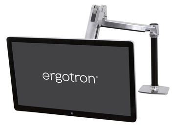 Ergotron LX Sit-Stand Desk Arm - Befestigungskit (Verlängerungsarm, Stange, VESA-Adapter, Steh-Sitz-Arm, Tisch-Klemme von LumaTech
