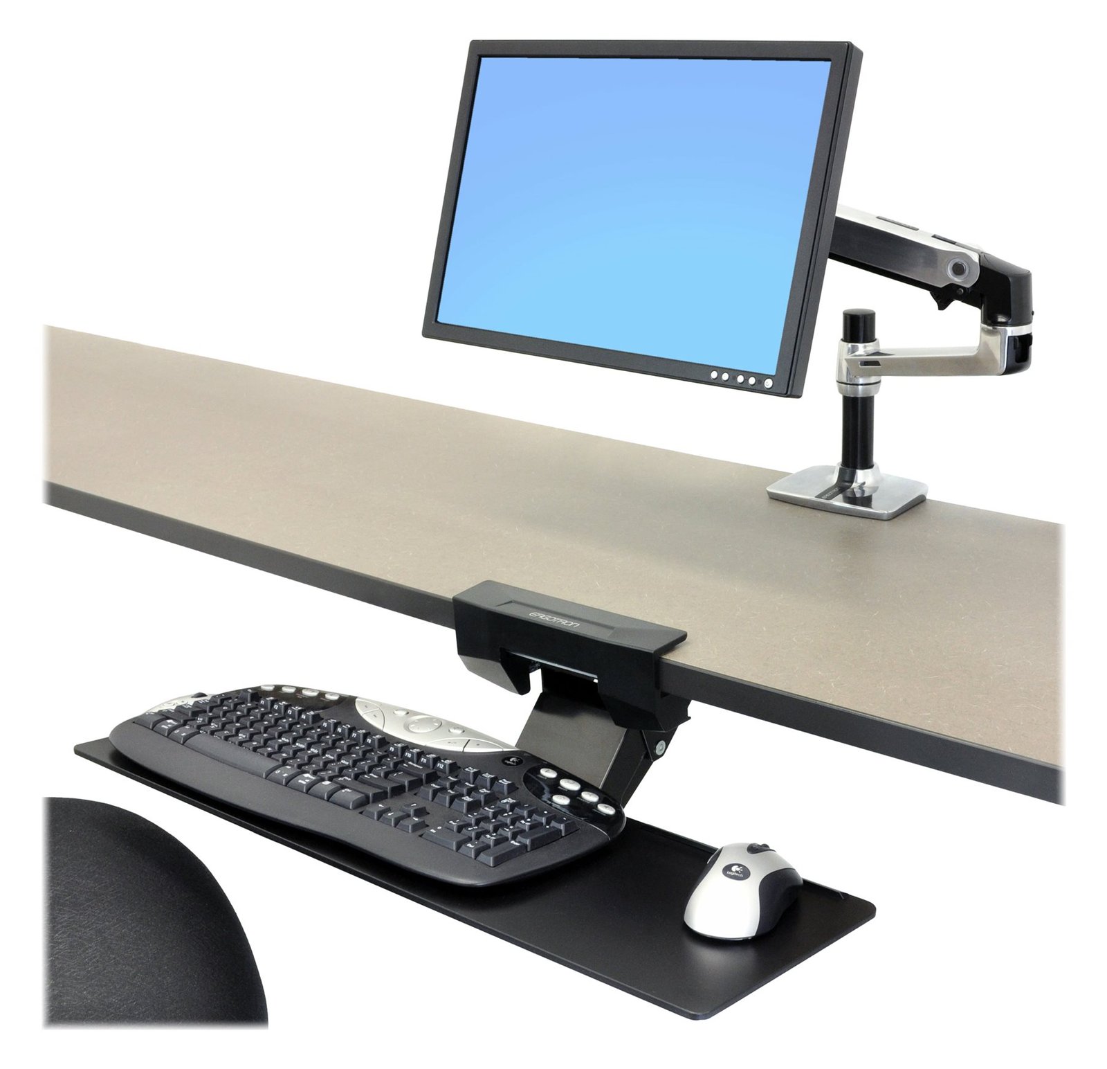 Ergotron Neo-Flex - Tastatur-/Mausablage mit Stützarmhalterung von LumaTech