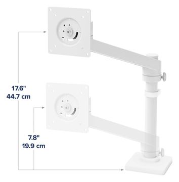 Ergotron NX - Befestigungskit (Stange, Pivot, Basis, Arm-Einheit, Befestigungsmaterialien) - für Monitor - weiß von LumaTech