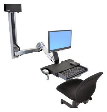 Ergotron Sit-Stand Combo Extender - Montagekomponente (Verlängerungsarm, Wandschienenhalterung, Armabdeckung) von LumaTech