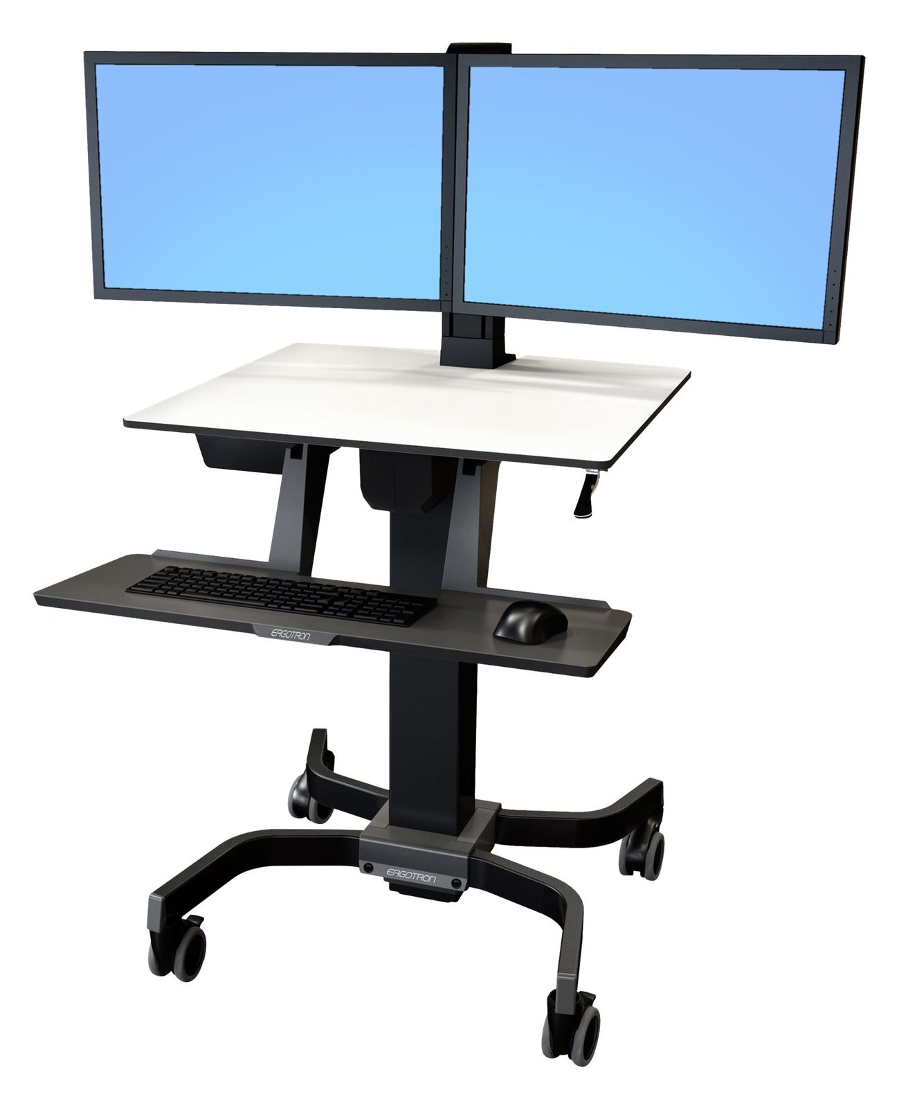 Ergotron WorkFit-C Dual - Sitz-/Steh-Arbeitsplatz